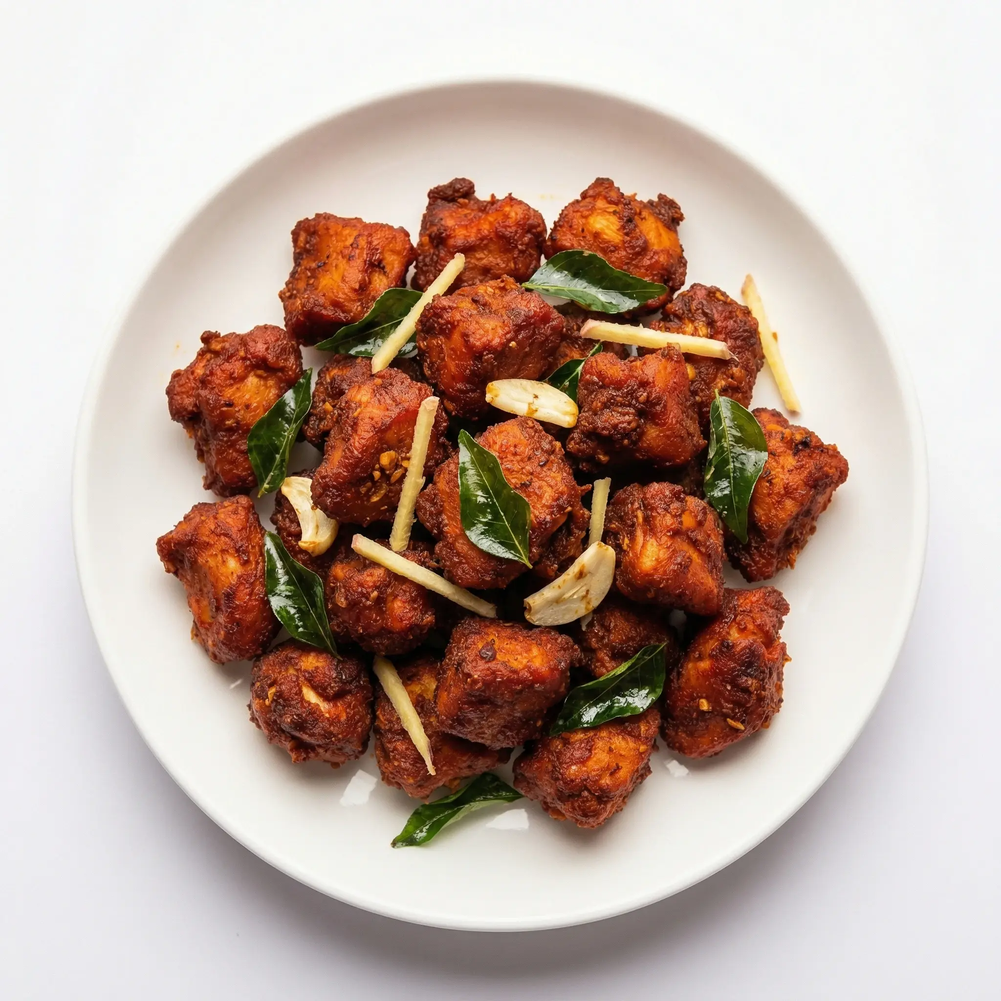 Chicken 65 - spicy South Indian fried chicken at Kerala Restaurant Edmonton