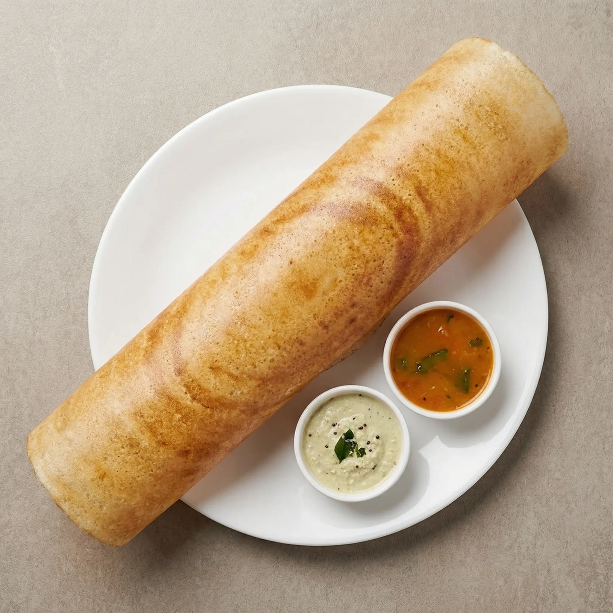 Masala Dosa - crispy South Indian crepe at Kerala Restaurant Edmonton